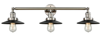 Railroad - 3 Light - 32 inch - Polished Nickel - Bath Vanity Light (3442|205-PN-M6)