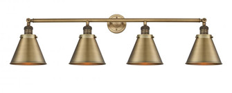 Appalachian - 4 Light - 44 inch - Brushed Brass - Adjustable Bath Vanity Light (3442|215-BB-M13-BB)