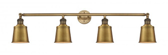 Addison - 4 Light - 42 inch - Brushed Brass - Adjustable Bath Vanity Light (3442|215-BB-M9-BB-LED)