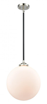 Beacon - 1 Light - 12 inch - Black Polished Nickel - Stem hung - Mini Pendant (3442|284-1S-BPN-G201-12-LED)