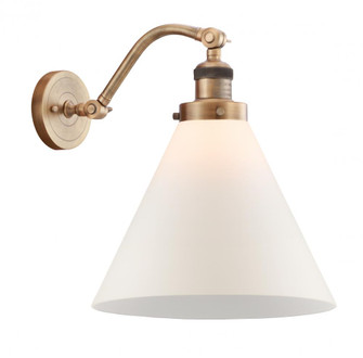 Cone - 1 Light - 12 inch - Brushed Brass - Adjustable Sconce (3442|515-1W-BB-G41-L)
