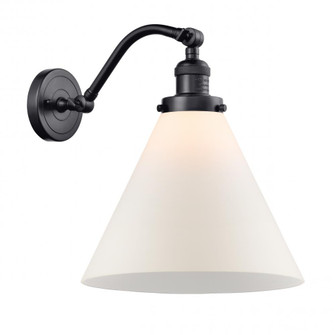 Cone - 1 Light - 12 inch - Matte Black - Adjustable Sconce (3442|515-1W-BK-G41-L)