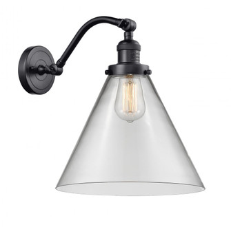 Cone - 1 Light - 12 inch - Matte Black - Adjustable Sconce (3442|515-1W-BK-G42-L)