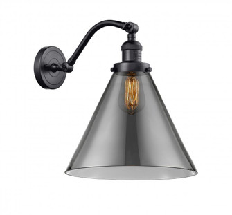 Cone - 1 Light - 12 inch - Matte Black - Adjustable Sconce (3442|515-1W-BK-G43-L)