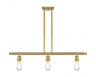 Bare Bulb - 3 Light - 36 inch - Satin Gold - Stem hung - Island Light (3442|516-3I-SG-LED)