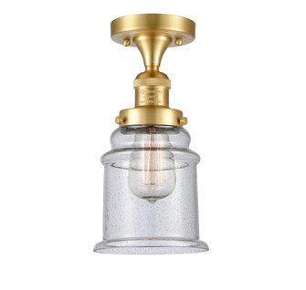 Canton - 1 Light - 6 inch - Satin Gold - Semi-Flush Mount (3442|517-1CH-SG-G184-LED)