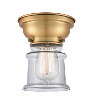 Canton - 1 Light - 6 inch - Brushed Brass - Flush Mount (3442|623-1F-BB-G182S)
