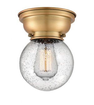 Beacon - 1 Light - 6 inch - Brushed Brass - Flush Mount (3442|623-1F-BB-G204-6-LED)