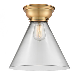 Cone - 1 Light - 12 inch - Brushed Brass - Flush Mount (3442|623-1F-BB-G42-L-LED)