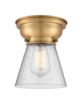 Cone - 1 Light - 6 inch - Brushed Brass - Flush Mount (3442|623-1F-BB-G64-LED)