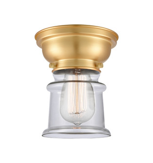 Canton - 1 Light - 6 inch - Satin Gold - Flush Mount (3442|623-1F-SG-G182S)