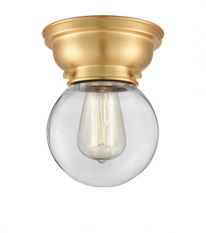 Beacon - 1 Light - 6 inch - Satin Gold - Flush Mount (3442|623-1F-SG-G202-6-LED)