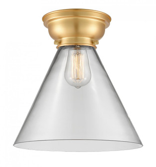 Cone - 1 Light - 12 inch - Satin Gold - Flush Mount (3442|623-1F-SG-G42-L-LED)