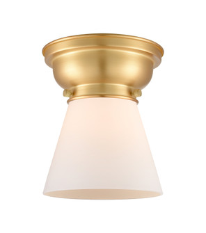 Cone - 1 Light - 6 inch - Satin Gold - Flush Mount (3442|623-1F-SG-G61)