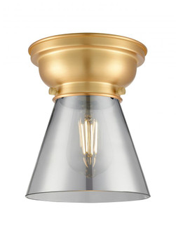 Cone - 1 Light - 6 inch - Satin Gold - Flush Mount (3442|623-1F-SG-G63)