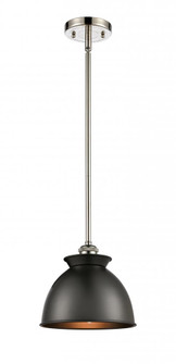 Adirondack - 1 Light - 8 inch - Polished Nickel - Mini Pendant (3442|516-1S-PN-M14-BK)