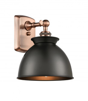 Adirondack - 1 Light - 8 inch - Antique Copper - Sconce (3442|516-1W-AC-M14-BK)