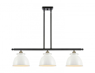 Adirondack - 3 Light - 36 inch - Black Antique Brass - Stem hung - Island Light (3442|516-3I-BAB-M14-W)