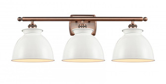 Adirondack - 3 Light - 28 inch - Antique Copper - Bath Vanity Light (3442|516-3W-AC-M14-W)