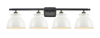 Adirondack - 4 Light - 38 inch - Black Antique Brass - Bath Vanity Light (3442|516-4W-BAB-M14-W-LED)