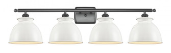 Adirondack - 4 Light - 38 inch - Matte Black - Bath Vanity Light (3442|516-4W-BK-M14-W-LED)