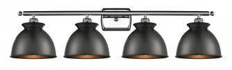 Adirondack - 4 Light - 38 inch - Polished Chrome - Bath Vanity Light (3442|516-4W-PC-M14-BK-LED)