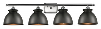 Adirondack - 4 Light - 38 inch - Brushed Satin Nickel - Bath Vanity Light (3442|516-4W-SN-M14-BK)
