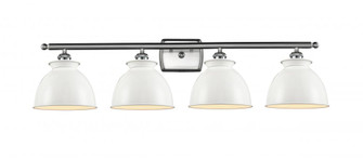 Adirondack - 4 Light - 38 inch - Brushed Satin Nickel - Bath Vanity Light (3442|516-4W-SN-M14-W-LED)