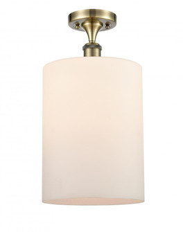 Cobbleskill - 1 Light - 9 inch - Antique Brass - Semi-Flush Mount (3442|516-1C-AB-G111-L)