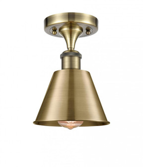 Smithfield - 1 Light - 7 inch - Antique Brass - Semi-Flush Mount (3442|516-1C-AB-M8)