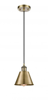 Smithfield - 1 Light - 7 inch - Antique Brass - Cord hung - Mini Pendant (3442|516-1P-AB-M8-LED)