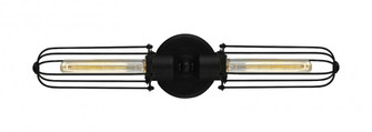 Muselet - 2 Light - 22 inch - Matte Black - Bath Vanity Light (3442|900-2W-BK-CE225-BK-LED)