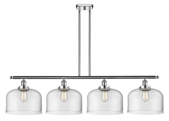 Bell - 4 Light - 48 inch - Polished Chrome - Stem Hung - Island Light (3442|916-4I-PC-G72-L)