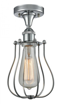 Muselet - 1 Light - 6 inch - Polished Chrome - Semi-Flush Mount (3442|516-1C-PC-CE513)
