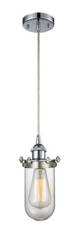 Kingsbury - 1 Light - 4 inch - Polished Chrome - Cord hung - Mini Pendant (3442|516-1P-PC-CE231-CL-LED)