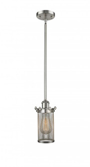 Bleecker - 1 Light - 4 inch - Brushed Satin Nickel - Mini Pendant (3442|516-1S-SN-CE219-LED)