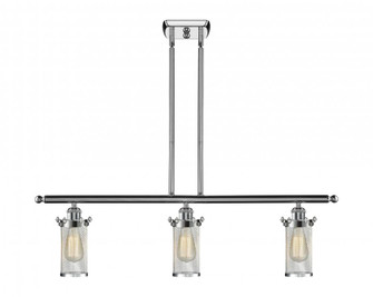 Bleecker - 3 Light - 36 inch - Polished Chrome - Stem hung - Island Light (3442|516-3I-PC-CE219)
