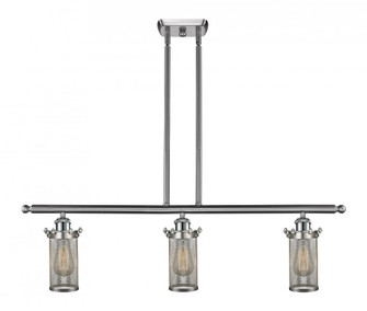 Bleecker - 3 Light - 36 inch - Brushed Satin Nickel - Stem hung - Island Light (3442|516-3I-SN-CE219-LED)