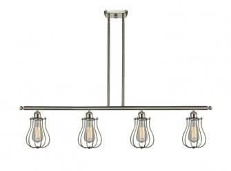 Muselet - 4 Light - 48 inch - Brushed Satin Nickel - Stem hung - Island Light (3442|516-4I-SN-CE513-LED)