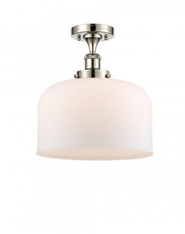 Bell - 1 Light - 12 inch - Polished Nickel - Semi-Flush Mount (3442|916-1C-PN-G71-L)