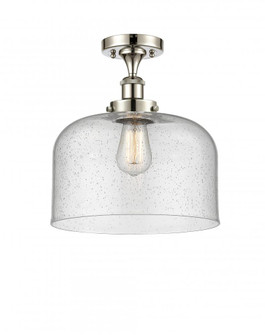 Bell - 1 Light - 12 inch - Polished Nickel - Semi-Flush Mount (3442|916-1C-PN-G74-L)