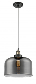 Bell - 1 Light - 12 inch - Black Antique Brass - Cord hung - Mini Pendant (3442|916-1P-BAB-G73-L)
