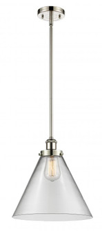 Cone - 1 Light - 12 inch - Polished Nickel - Mini Pendant (3442|916-1S-PN-G42-L)