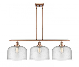 Bell - 3 Light - 36 inch - Antique Copper - Stem Hung - Island Light (3442|916-3I-AC-G74-L)