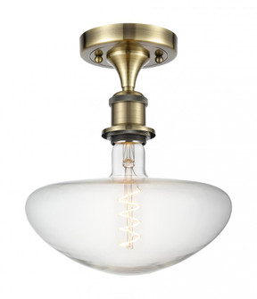Bare Bulb - 1 Light - 5 inch - Antique Brass - Semi-Flush Mount (3442|516-1C-AB-BB250LED)