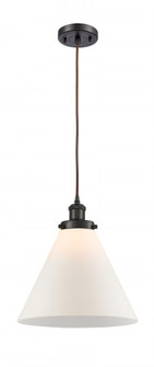 Cone - 1 Light - 12 inch - Oil Rubbed Bronze - Cord hung - Mini Pendant (3442|916-1P-OB-G41-L)