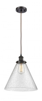 Cone - 1 Light - 12 inch - Oil Rubbed Bronze - Cord hung - Mini Pendant (3442|916-1P-OB-G44-L)