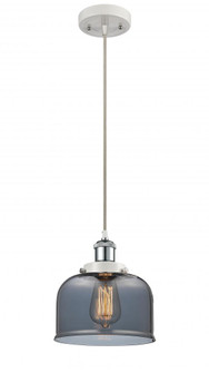 Bell - 1 Light - 8 inch - White Polished Chrome - Cord hung - Mini Pendant (3442|916-1P-WPC-G73)