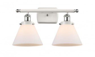 Cone - 2 Light - 18 inch - White Polished Chrome - Bath Vanity Light (3442|916-2W-WPC-G41)