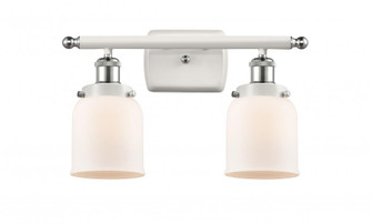 Bell - 2 Light - 16 inch - White Polished Chrome - Bath Vanity Light (3442|916-2W-WPC-G51)